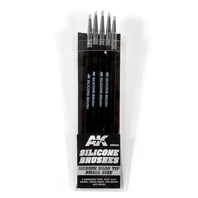 AK9085 AK Interactive SILICONE BRUSHES MEDIUM TIP SMALL