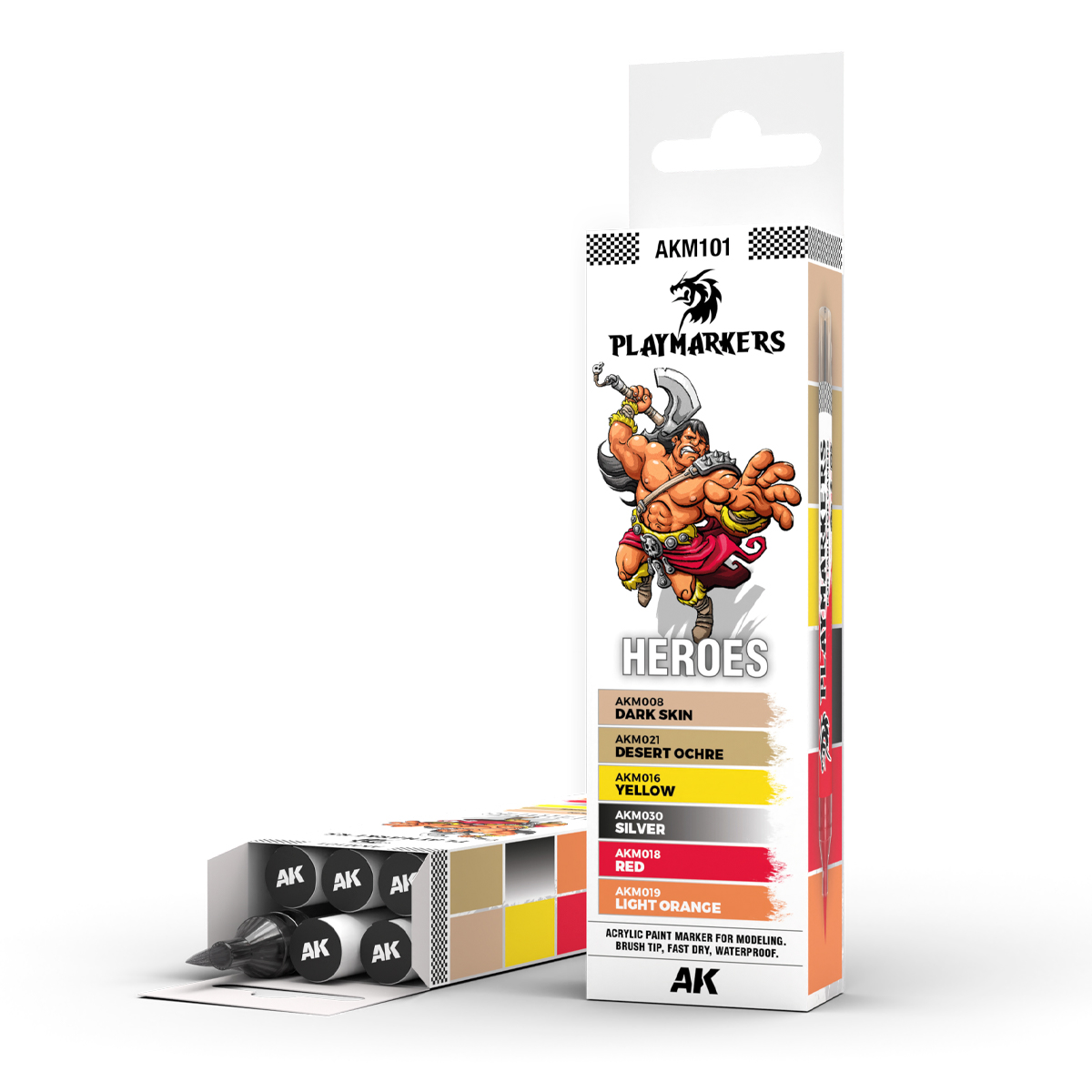 AKM101 AK Interactive PLAYMARKERS SET HEROES