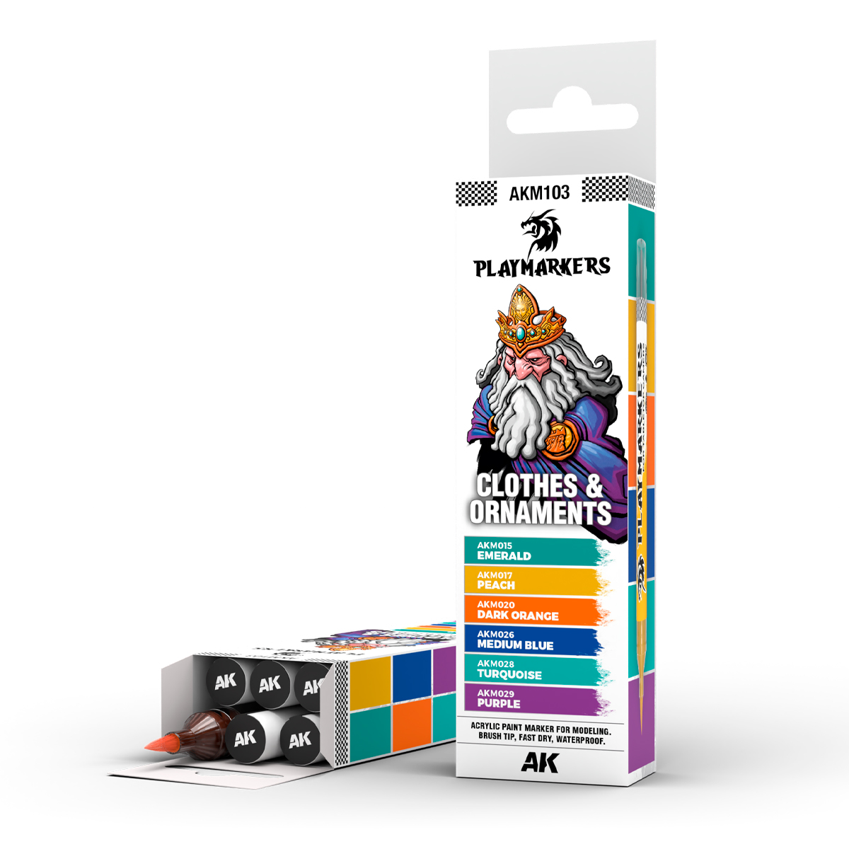 AKM103 AK Interactive PLAYMARKERS SET CLOTHES & ORNAMENTS