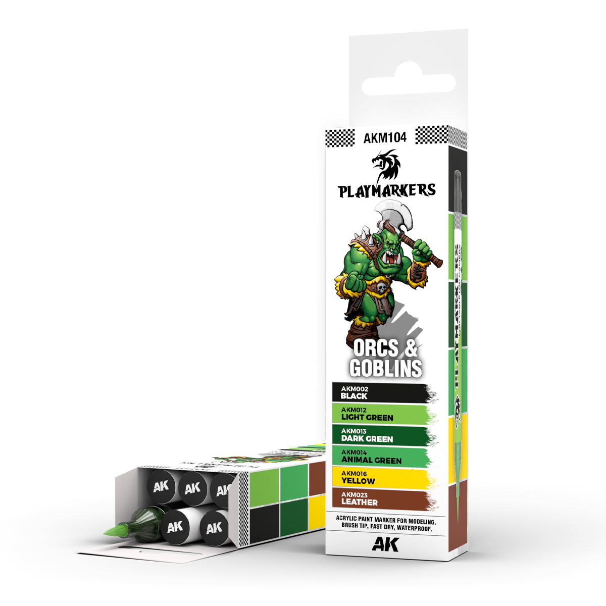 AKM104 AK Interactive PLAYMARKERS SET ORCS & GOBLINS