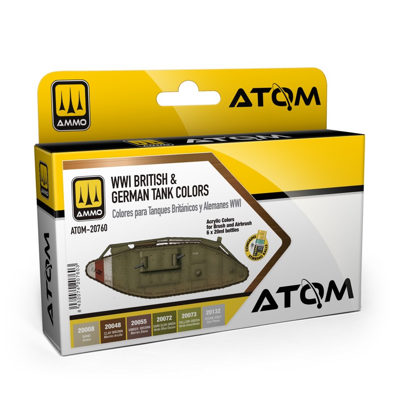 ATOM20760 WWI BRITISH & GERMAN COLOURS SET