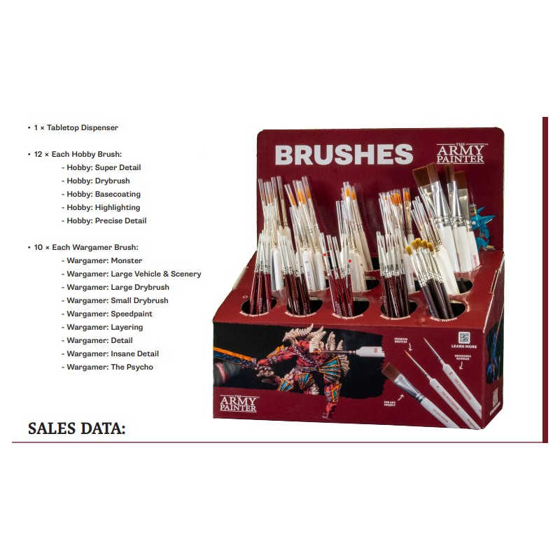 BR7047P Army Painter BRUSH DISPENSER PACK