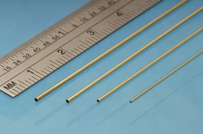BT4XM Albion Alloys 1 x pk 1 METRE LONG 4MM BRASS TUBE