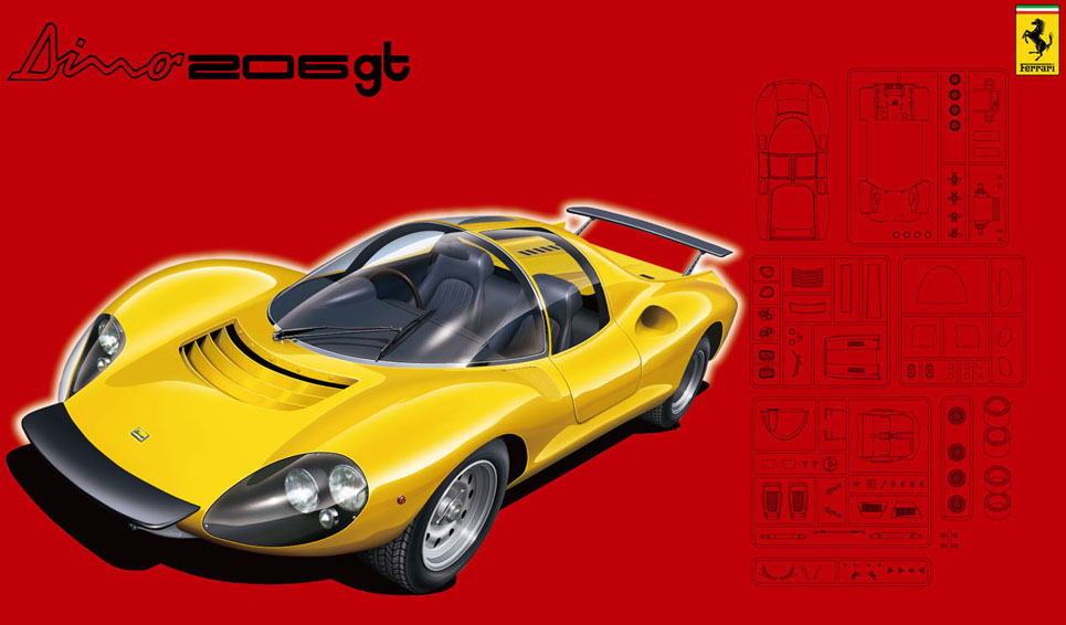 F123639 Fujimi 1/24th FERRARI DINO 206