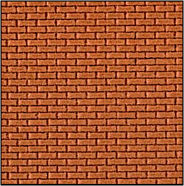 FBS401B 4mm Scale Plain Bond Brickwork *BRICK Coloured* (14