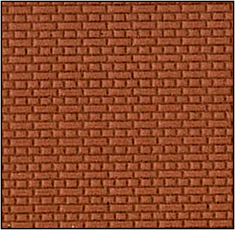 FBS402B 4mm Scale English Bond Brickwork (Metric) *BRICK Coloured* (