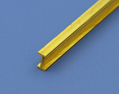 IB2 Albion Alloys - 1mm X 2mm X 1mm Brass I Beam