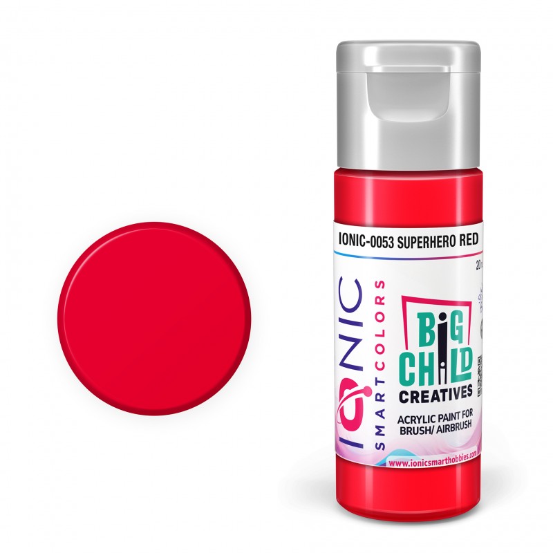 IONIC0053 Pack of 6 IONIC Superhero Red