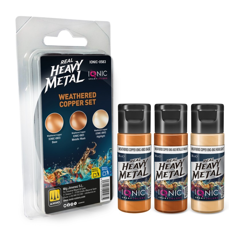 IONIC0583 Real Heavy Metal Weathered Copper Set