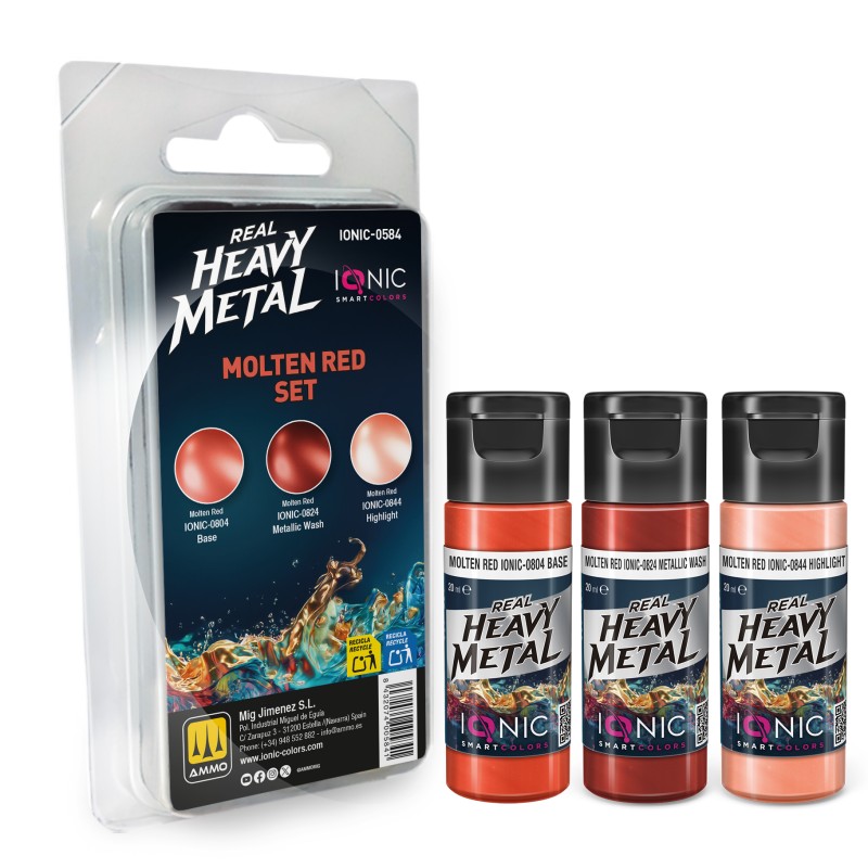 IONIC0584 Real Heavy Metal Molten Red Set