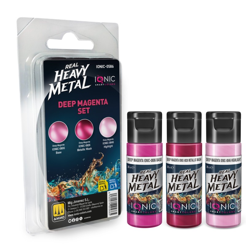 IONIC0586 Real Heavy Metal Deep Magenta Set