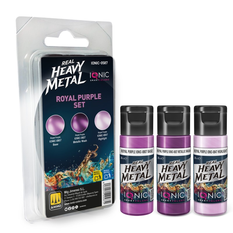 IONIC0587 Real Heavy Metal Royal Purple Set