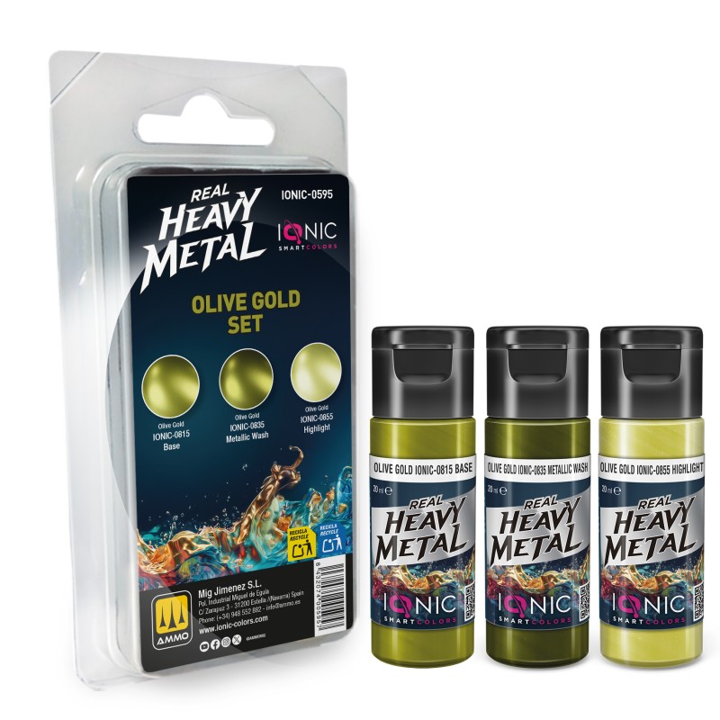 IONIC0595 Real Heavy Metal Olive Gold Set
