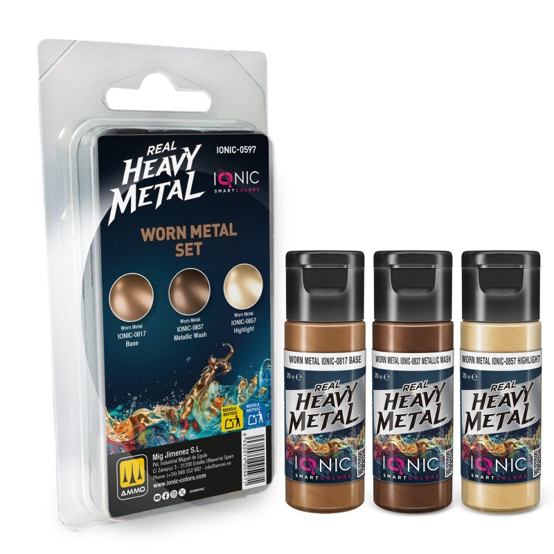 IONIC0597 Real Heavy Metal Worn Metal Set