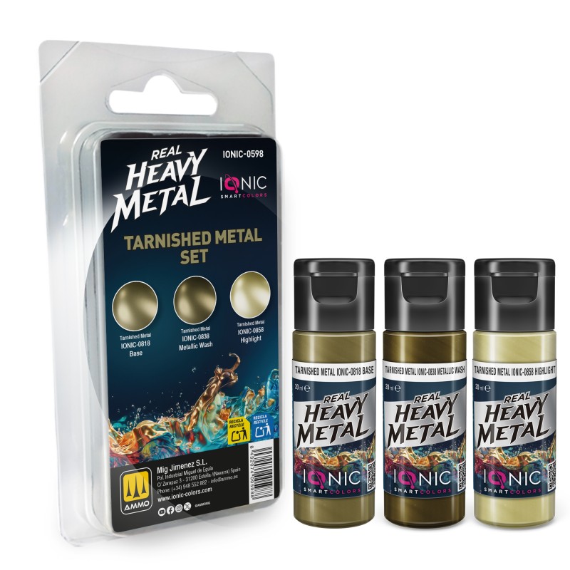 IONIC0598 Real Heavy Metal Tarnished Metal Set
