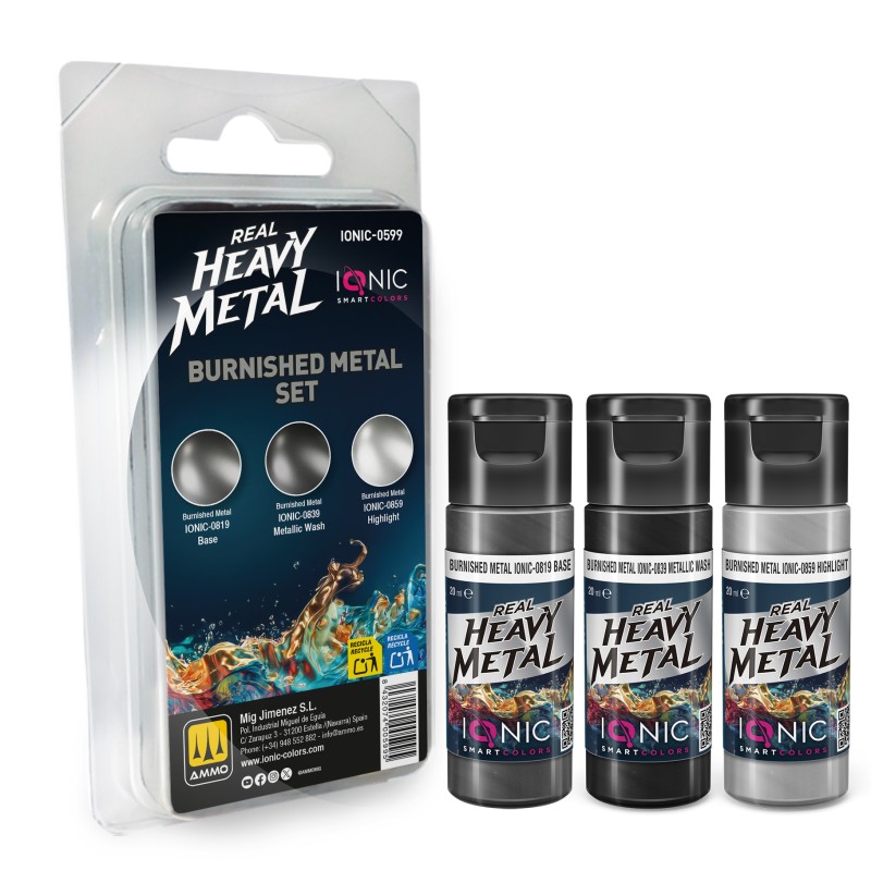 IONIC0599 Real Heavy Metal Burnished Metal Set
