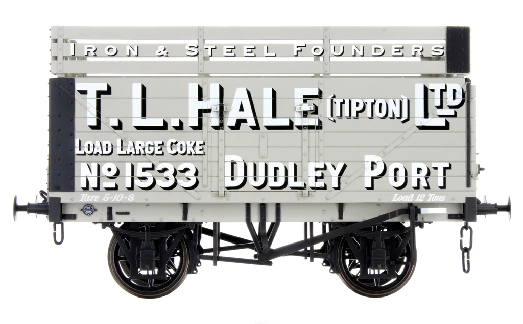 LHT-F-073-001 7 Plank Coke Wagon with Rails Hale Vs 1