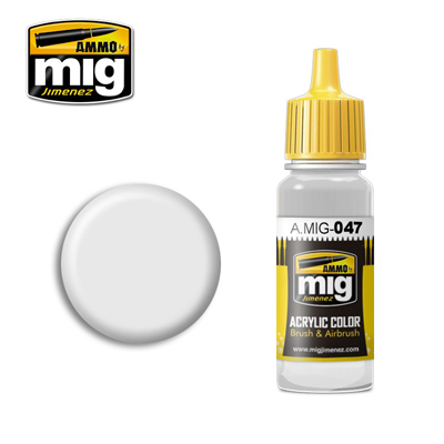 MIG047 Ammo SATIN WHITE