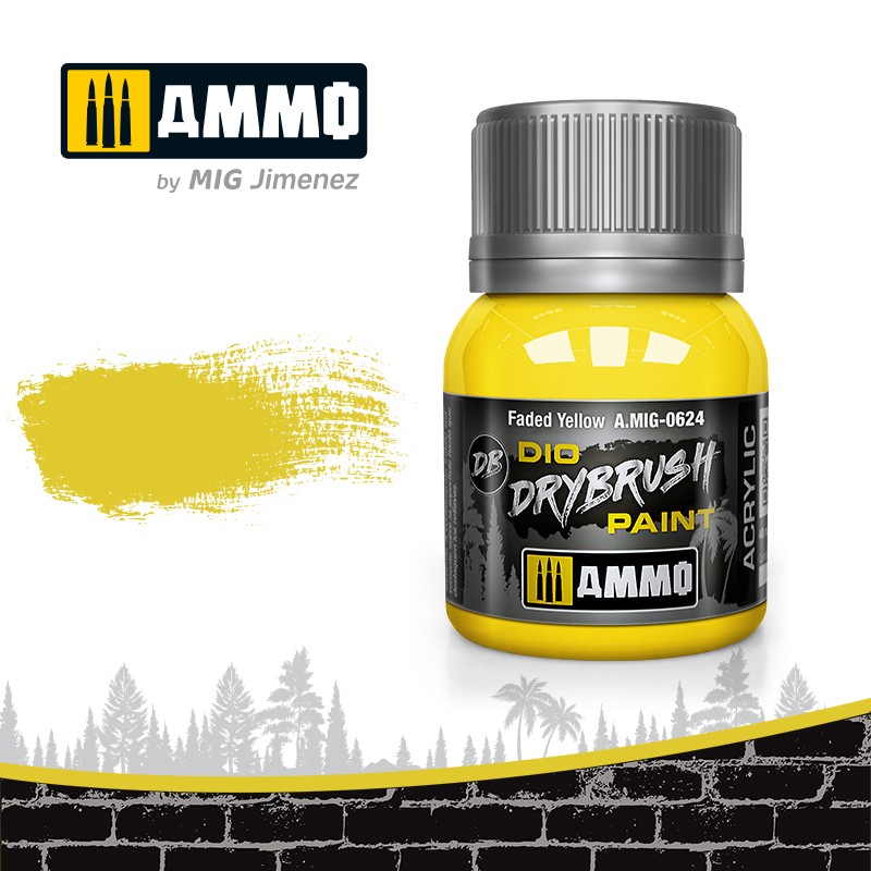 MIG0624 Ammo DRYBRUSH FADED YELLOW