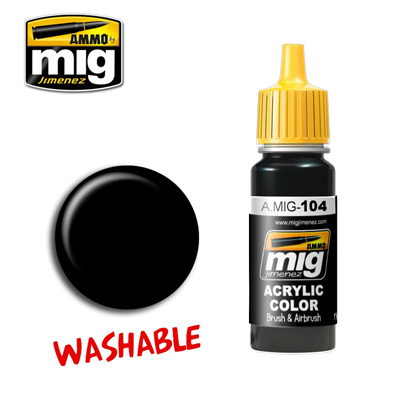 MIG104 WASHABLE BLACK