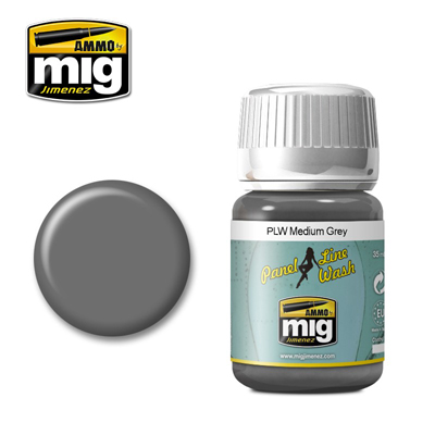 MIG1601 Ammo MEDIUM GREY PANEL LINE WASH