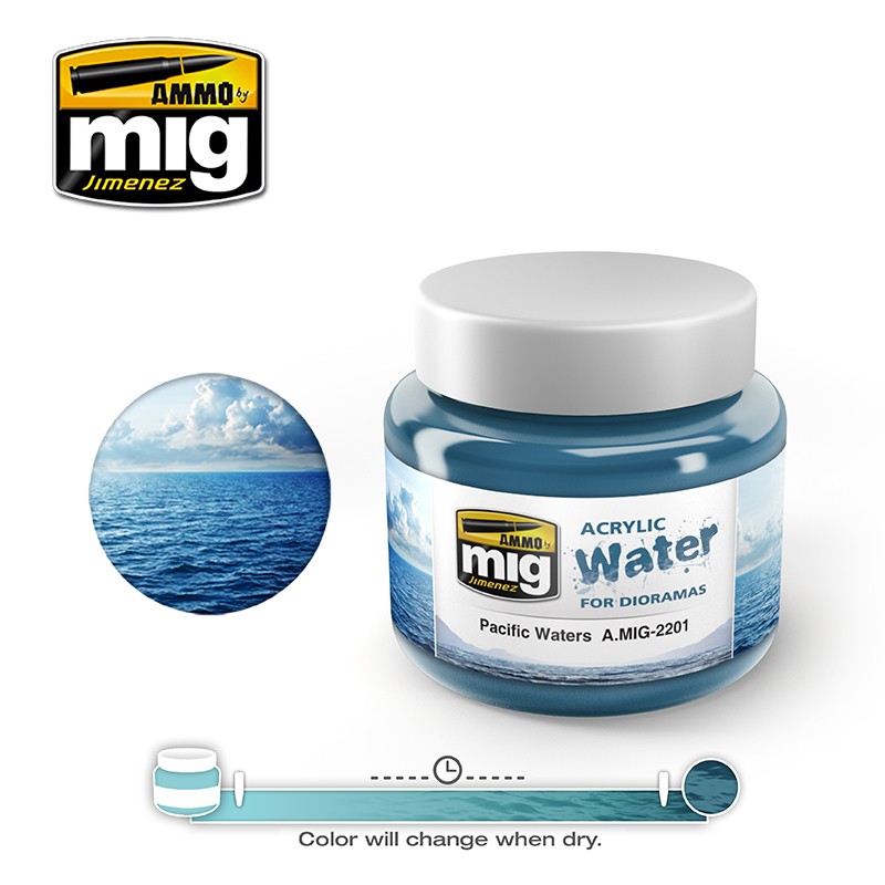 MIG2201 Ammo PACIFIC WATER ACRYLIC 250ML