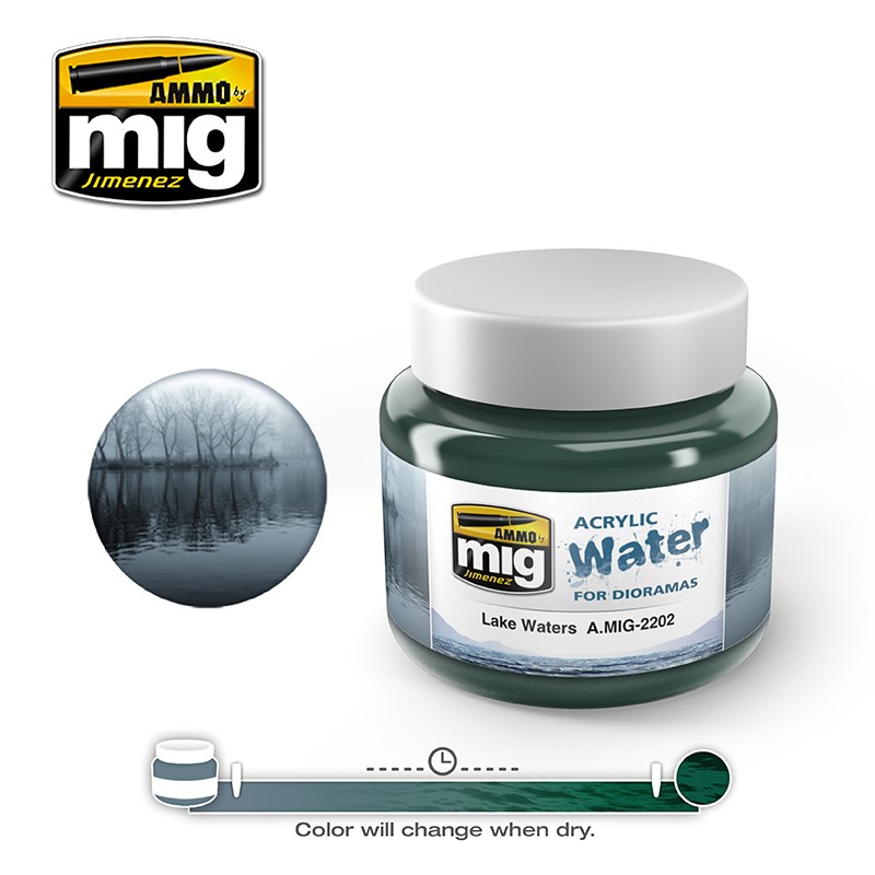 MIG2202 Ammo LAKE WATERS ACRYLIC 250ML