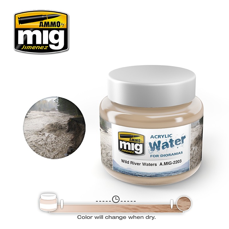 MIG2203 WILD RIVER WATERS ACRYLIC 250ML