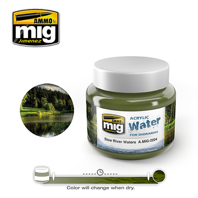 MIG2204 Ammo SLOW RIVER WATERS ACRYLIC 250ML