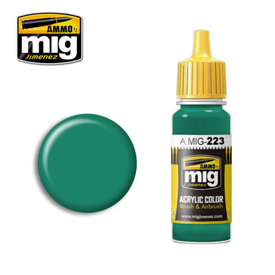 MIG223 Ammo INTERIOR TURQUOISE GREEN