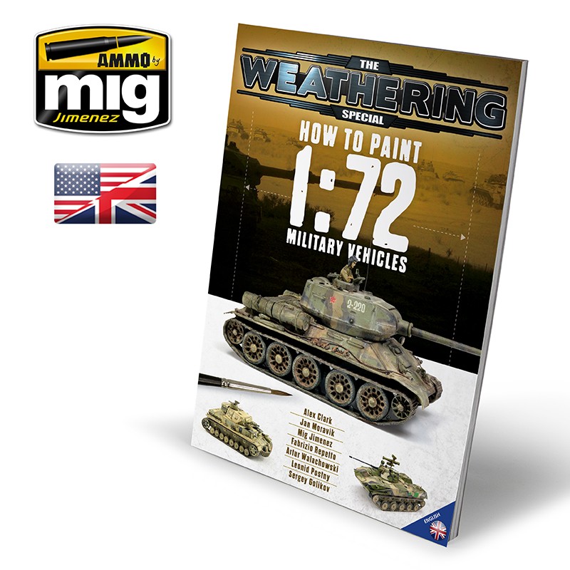 MIG6019 Ammo HOW TO PAINT 1/72ND MILITARY VEHICLES GUIDE BOOK