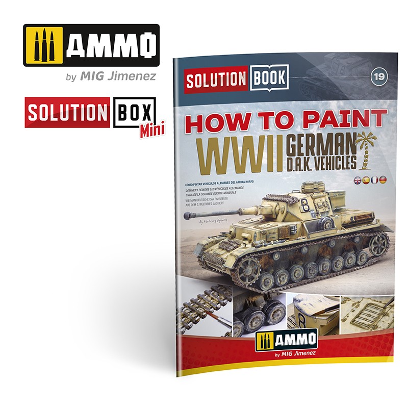 MIG6602 SOLUTION BOOK 19 - How to Paint WWII German D.A.K .Vehicles