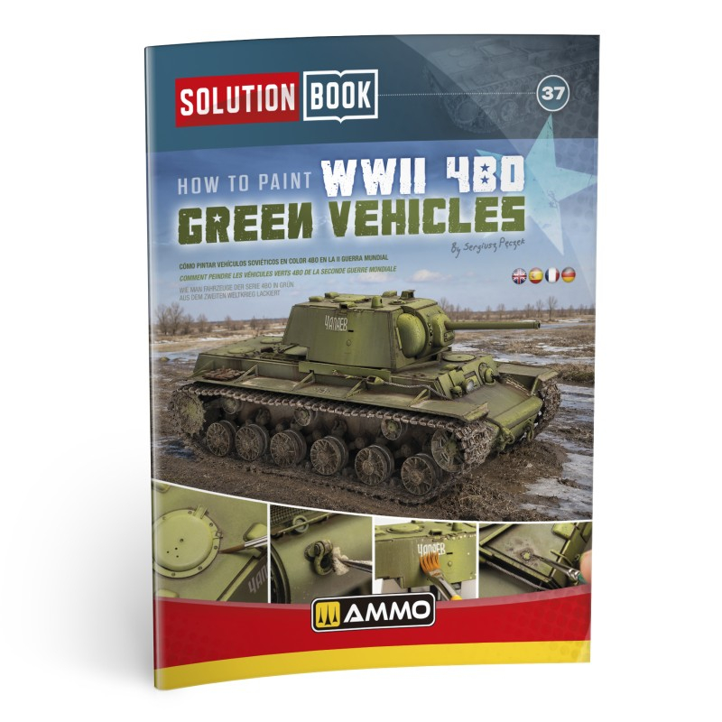 MIG6608 SOLUTION BOOK 37 - How to Paint WWII 4BO Green Vehicles