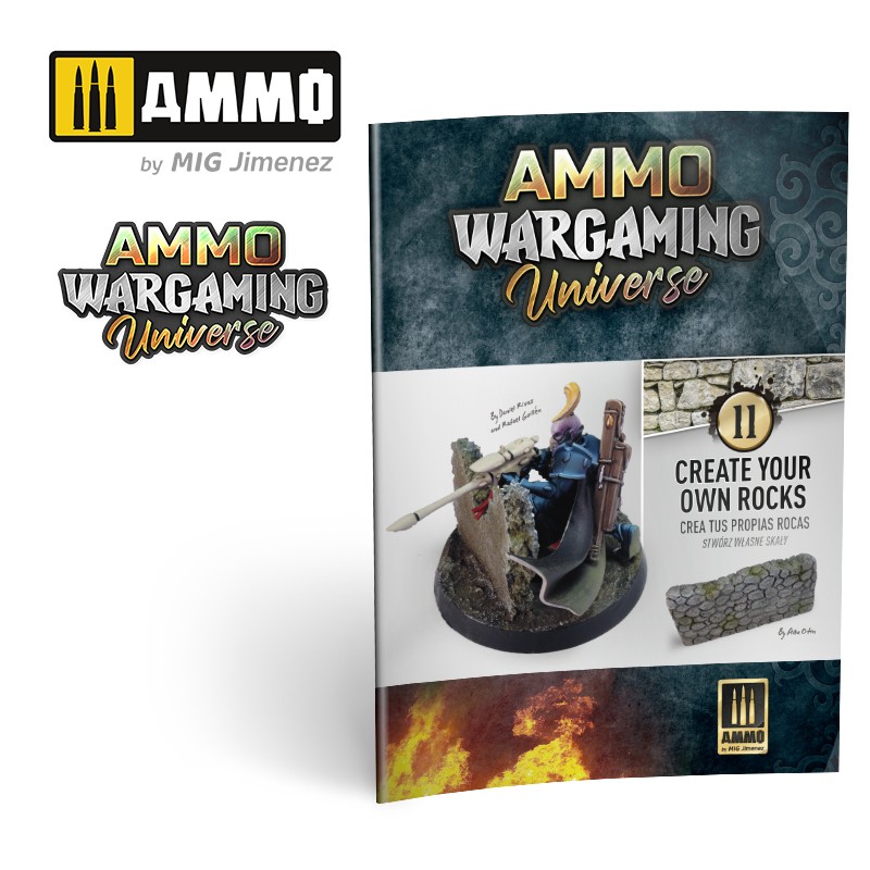 MIG6930 AMMO WARGAMING UNIVERSE Book 11  Create Your Own Rocks (English, Castellano, Polski)