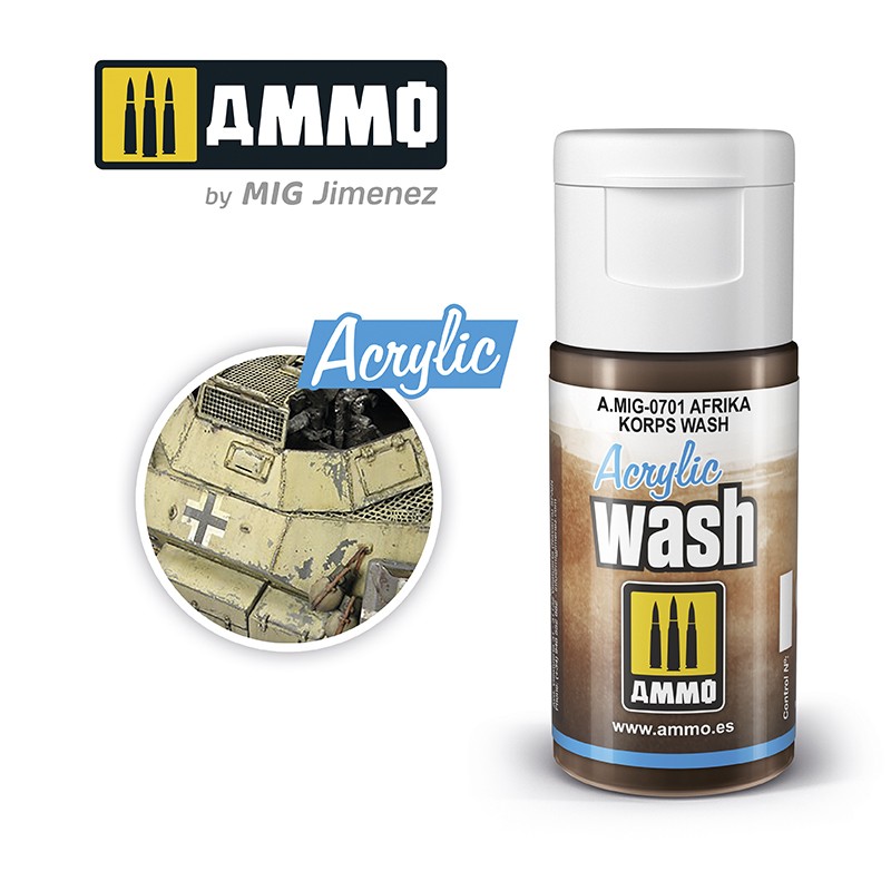 MIG701 Ammo ACRYLIC WASH AFRIKA CORPS WASH