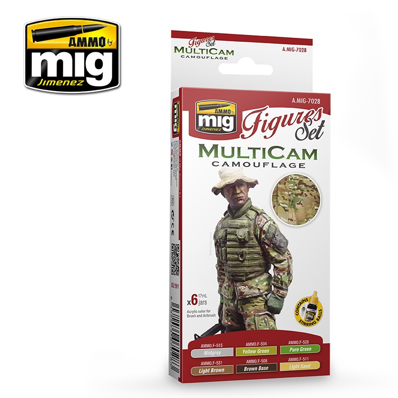 MIG7028 Ammo MUTICAM CAMOUFLAGE SET