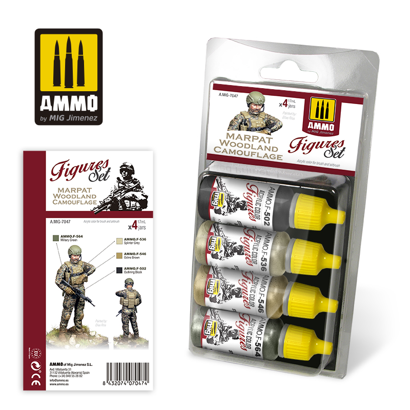 MIG7047 MARPAT WOODLAND CAMOUFLAGE FIGURES SET