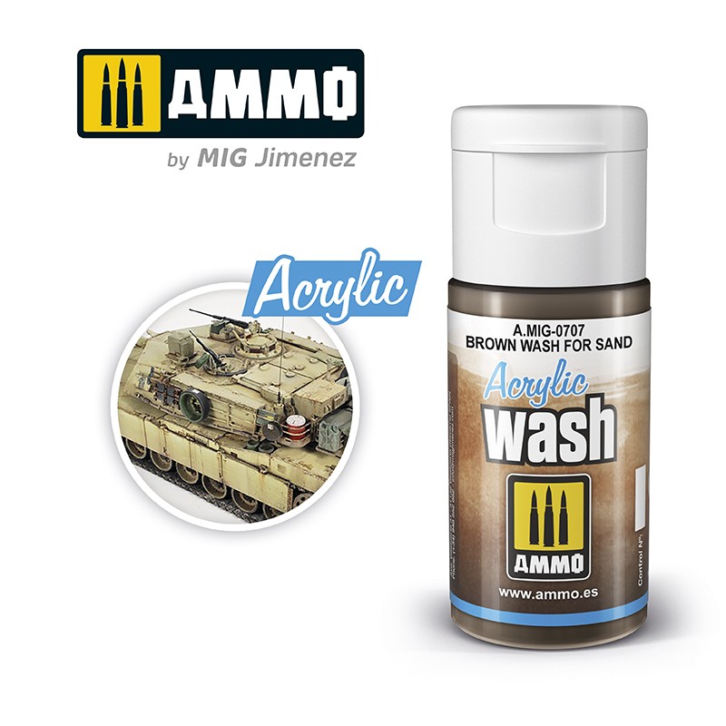 MIG707 Ammo ACRYLIC WASH BROWN FOR SAND