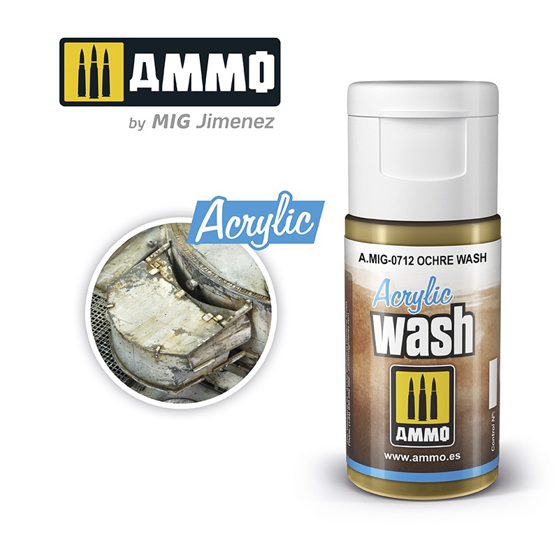 MIG712 Ammo ACRYLIC WASH OCHRE