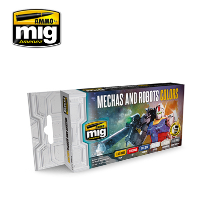 MIG7127 ROBOTS & MECHAS ACRYLIC PAINT SET