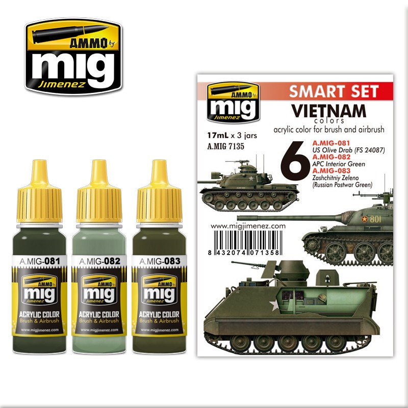 MIG7135 Ammo VIETNAM  COLOURS