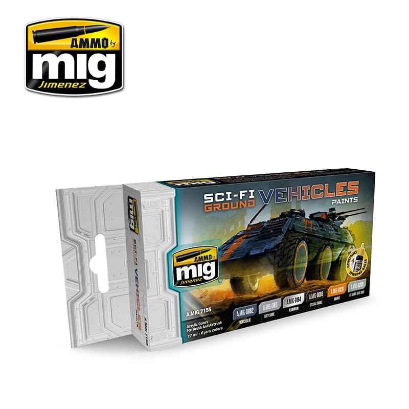 MIG7155 SCI FI GROUND VEHICLES COLOUR SET