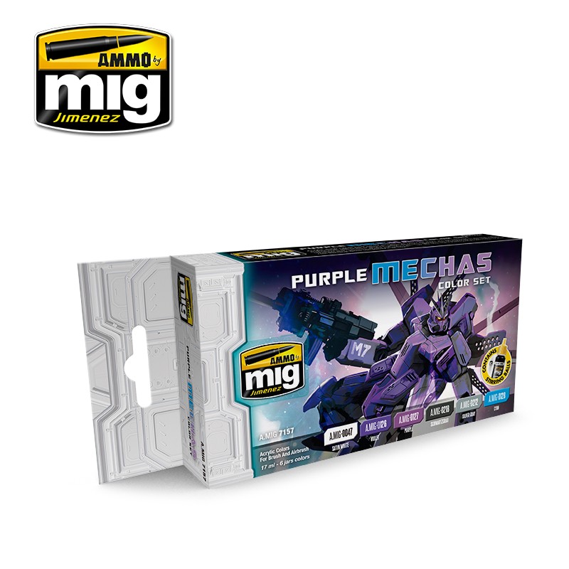 MIG7157 PURPLE MECHAS COLOUR SET