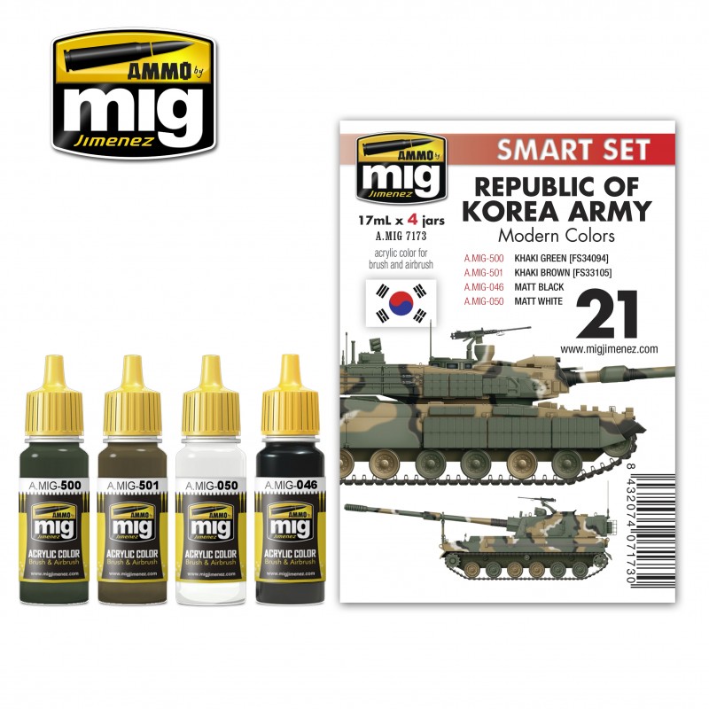 MIG7173 Ammo REPUBLIC OF KOREA ARMY MODERN COLOURS