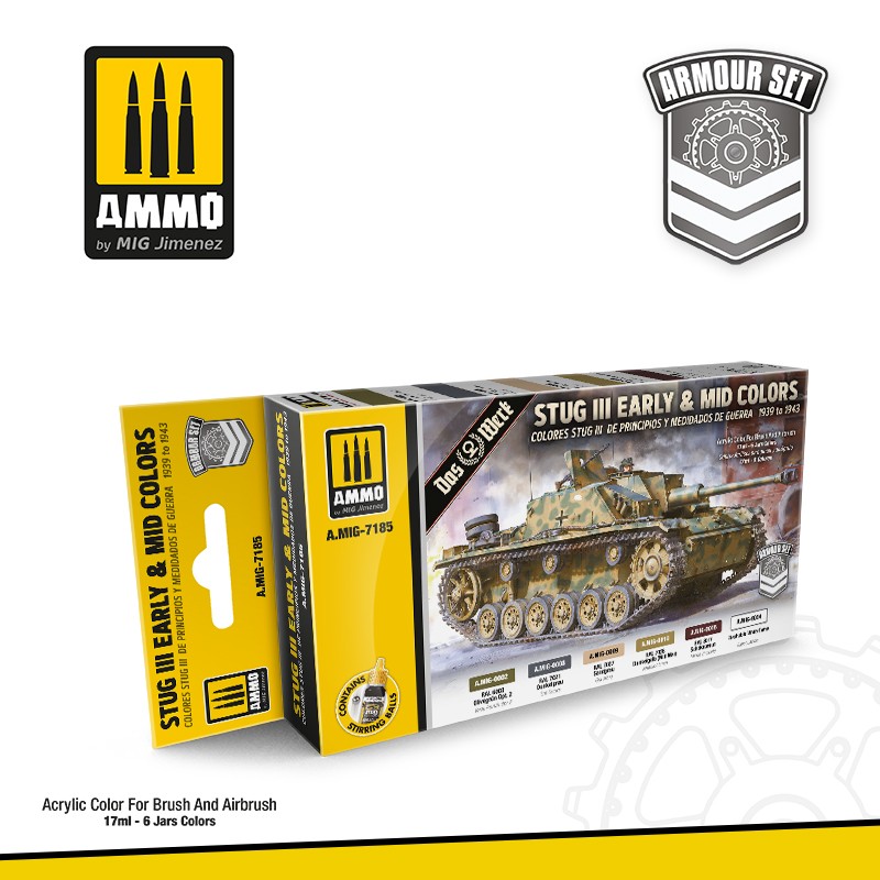 MIG7185 Ammo STUG III Early & Mid colors 1939 to 1943