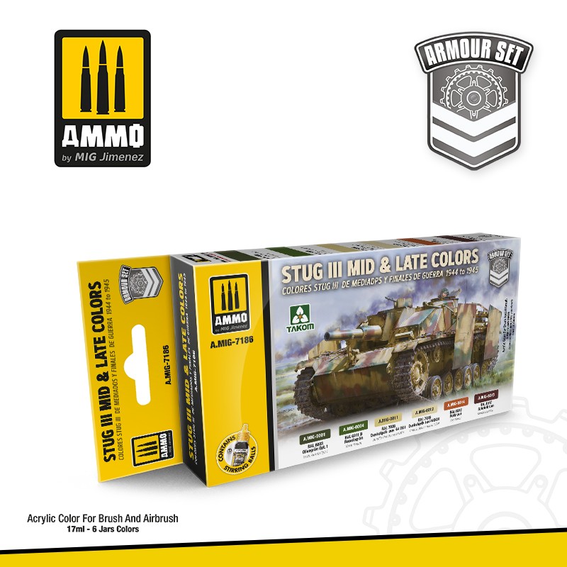 MIG7186 Ammo STUG III Mid & Late colors 1944 to 1945