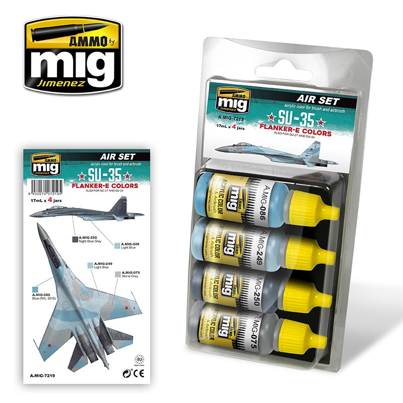 MIG7219 Ammo SU-35 FLANKER E COLOURS