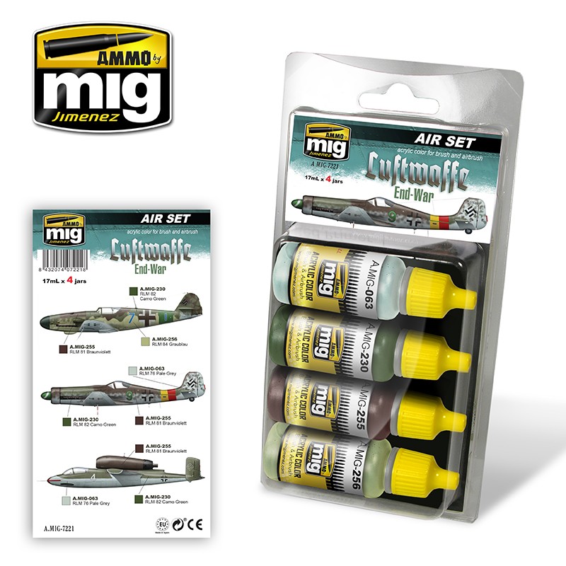 MIG7221 Ammo LUFTWAFFE END WAR COLOURS