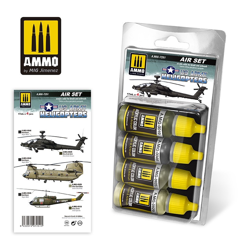 MIG7251 US ARMY HELICOPTERS SET
