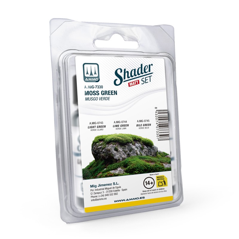 MIG7330 Matt SHADER Set Moss Green